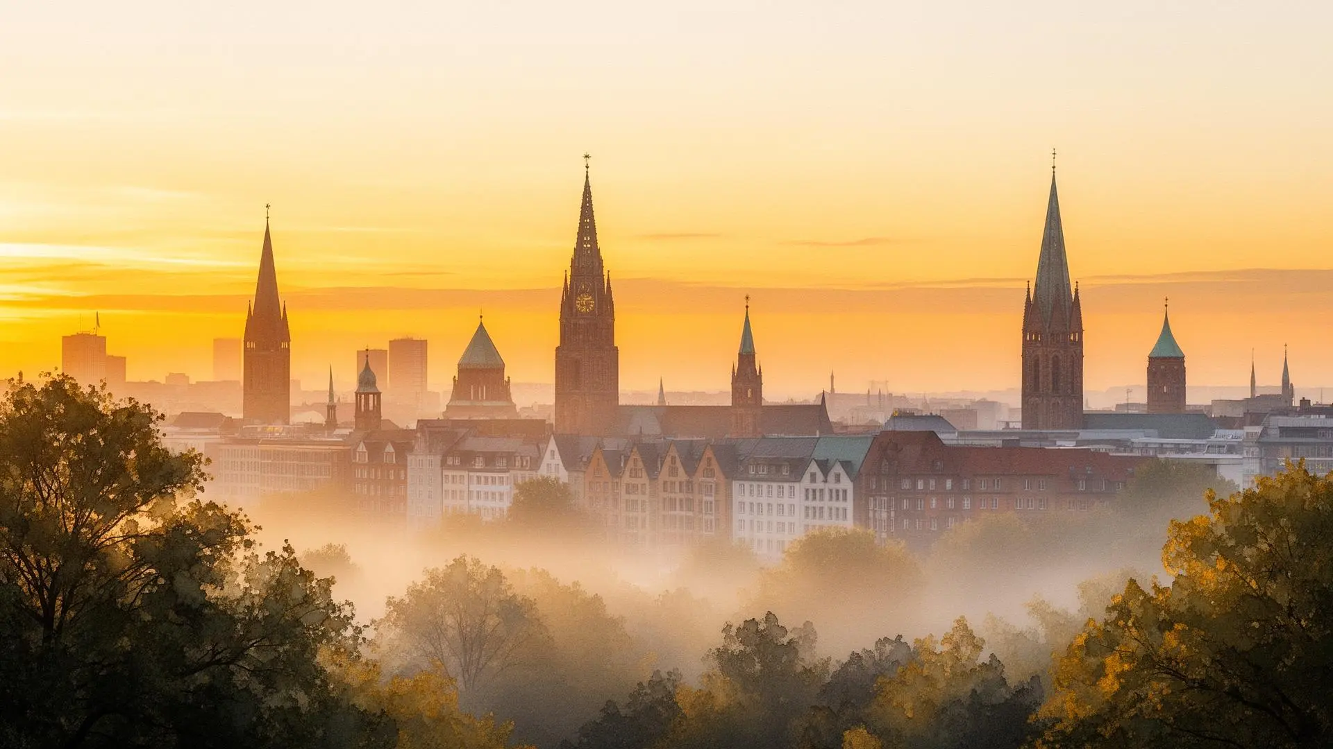 Blick über Hamburg